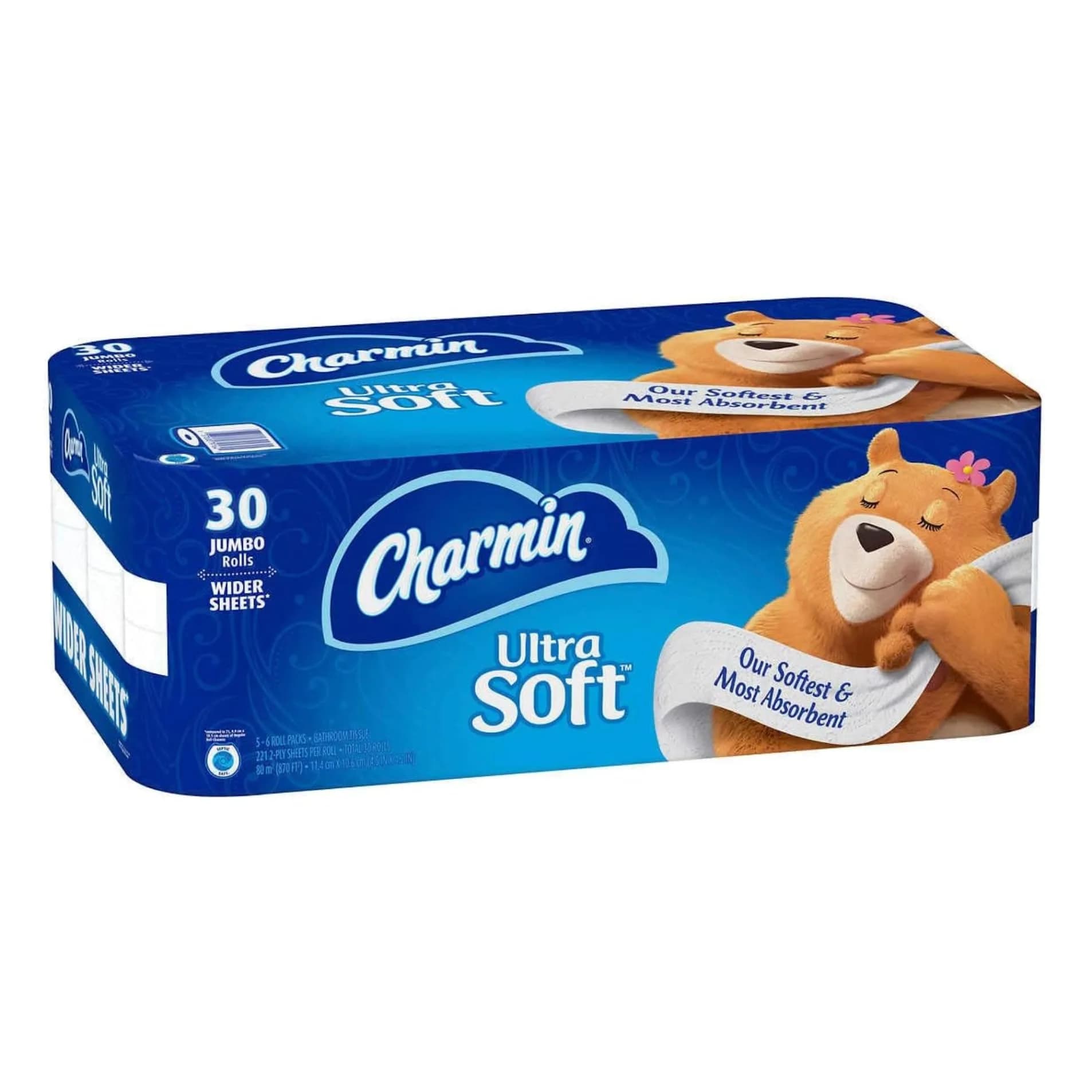 Charmin Ultra Soft Toilet Paper, 30 Jumbo Rolls | Eco-Friendly & Biodegradable - view 3