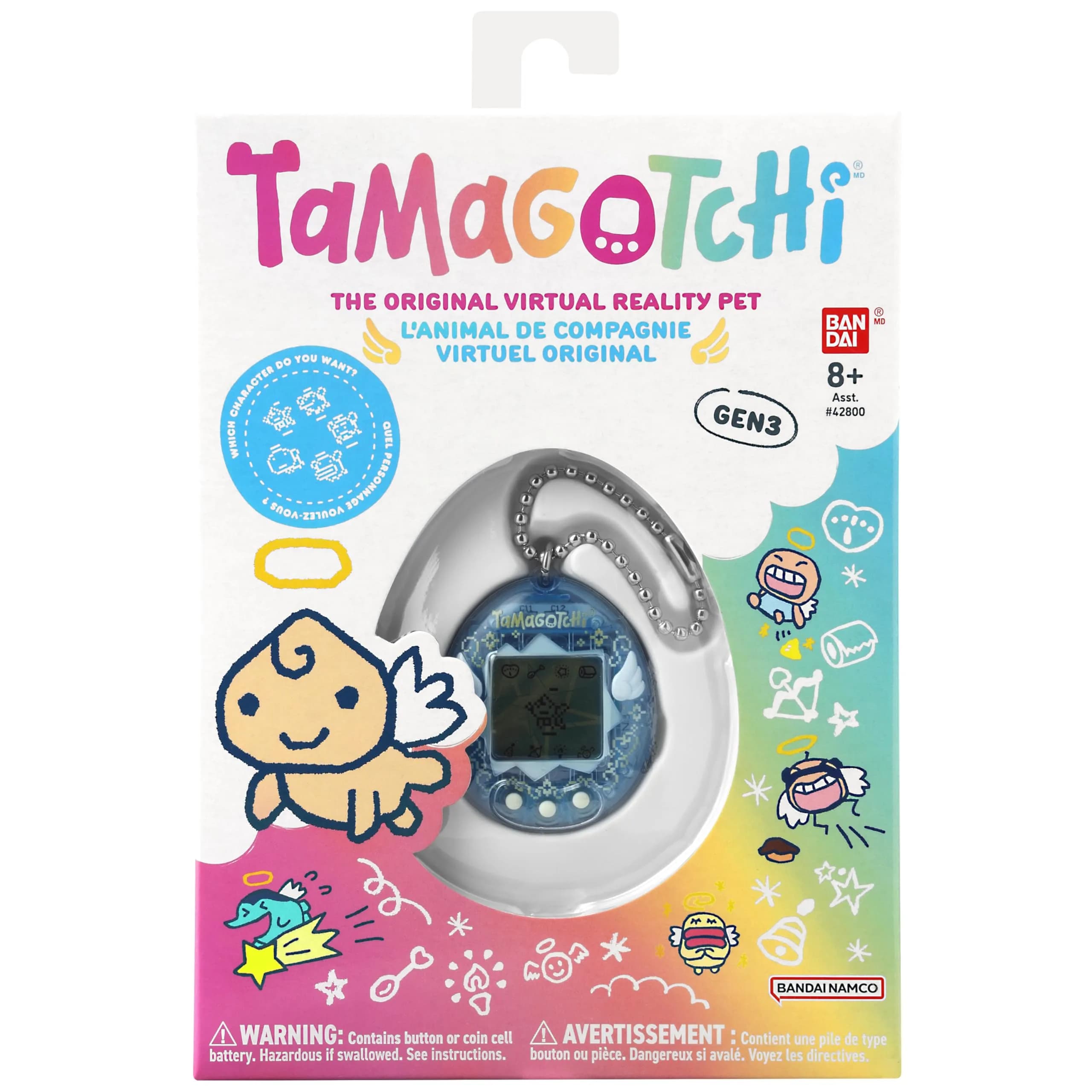 Tamagotchi Original Angel Sky Electronic Pet | Interactive Toy for Kids 8+ - view 4