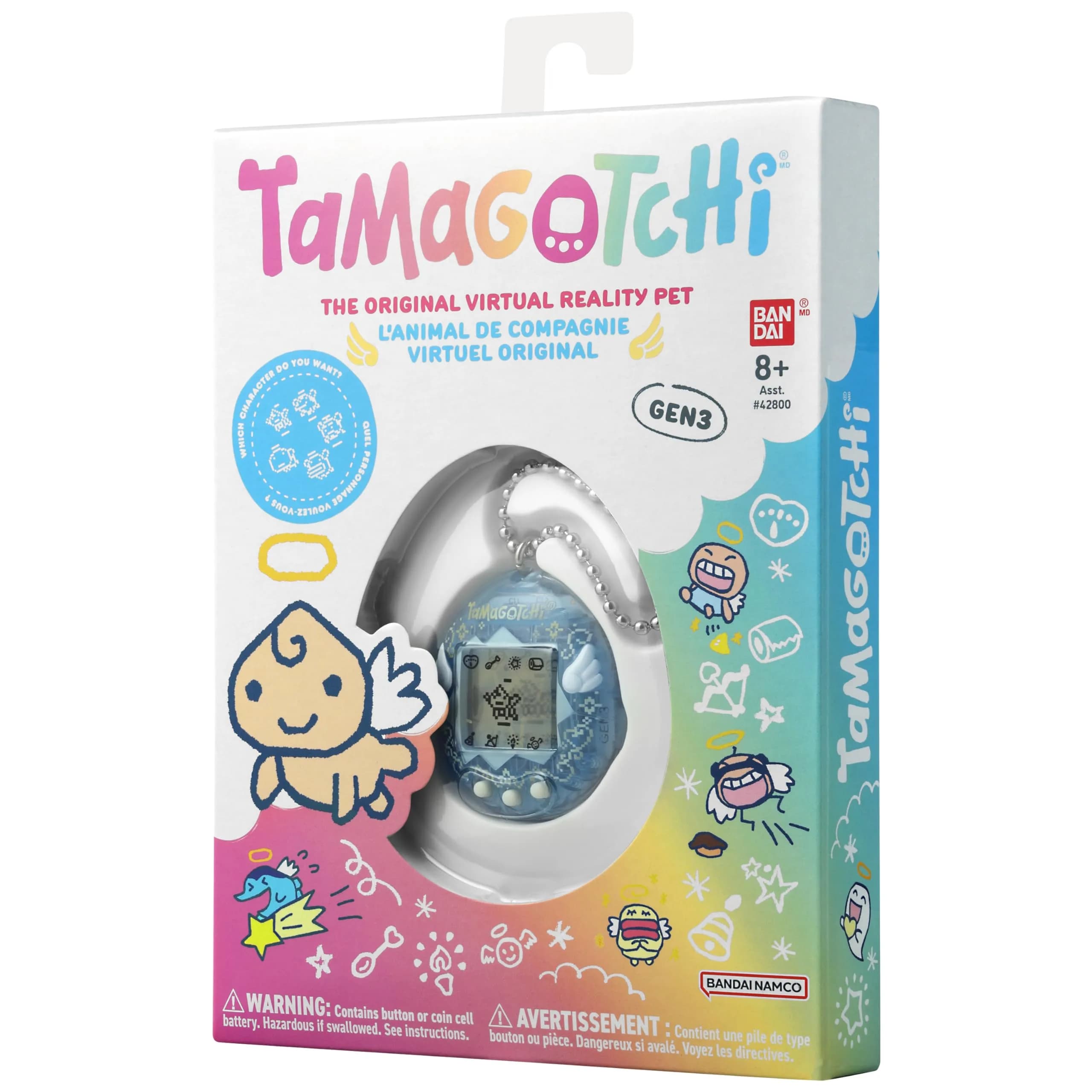 Tamagotchi Original Angel Sky Electronic Pet | Interactive Toy for Kids 8+ - view 5