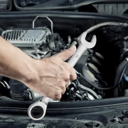 VEVOR Combination Wrench Set, 16-Piece Metric Ratcheting Wrenches, Cr-V Steel, 8-24 mm | Precise, Durable, Portable thumbnail 8