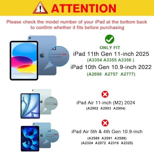 ProCase Clear Back Case for iPad 10th Gen 10.9 Inch 2022 (A2696) | Slim Fit Transparent Cover thumbnail 2
