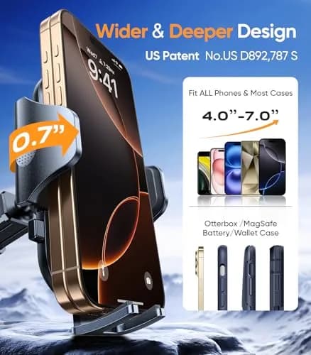 VICSEED Car Phone Holder [Strongest Suction, 360° Rotation, Heavy Phone Friendly] thumbnail 5