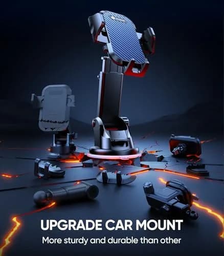 VICSEED Car Phone Holder [Strongest Suction, 360° Rotation, Heavy Phone Friendly] thumbnail 8