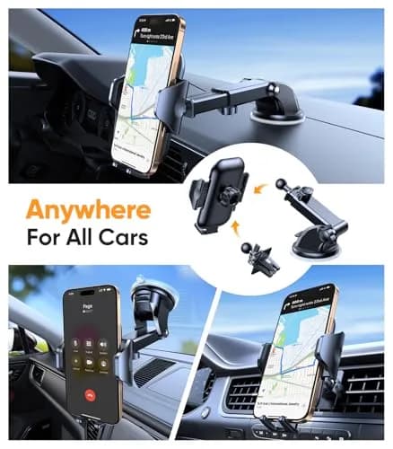 VICSEED Car Phone Holder [Strongest Suction, 360° Rotation, Heavy Phone Friendly] thumbnail 2