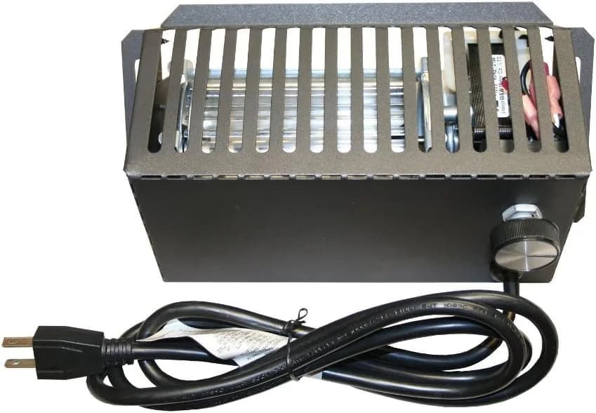 Comfort Glow Blower for Wood Burning Stove, Whisper Quiet 100 CFM | Durable Metal, Easy Install