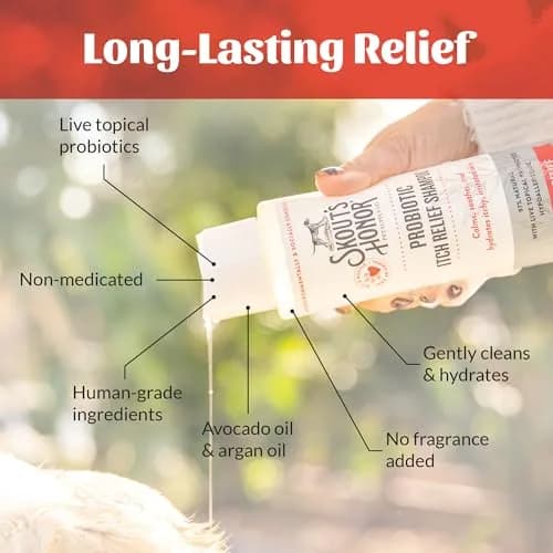 SKOUT'S HONOR Probiotic Itch Relief Shampoo for Dogs, 16 oz, 2-Pack | Supports Healthy Skin Microbiome & Fast Relief thumbnail 5