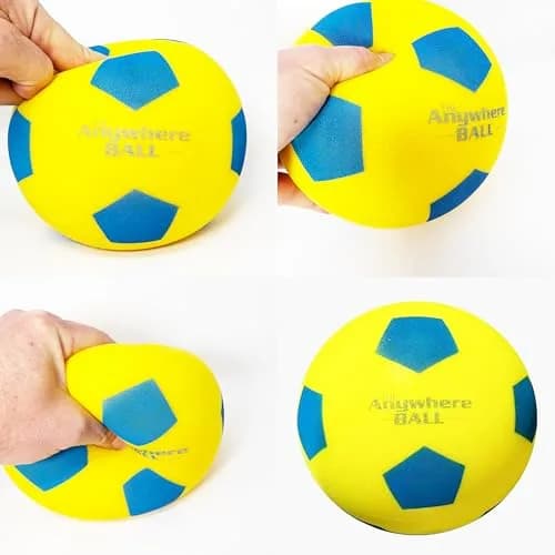 Anywhere Sports Silent Soccer Ball 8-inch | Indoor Foam Practice for All Ages thumbnail 2