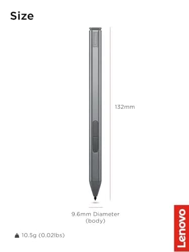 Lenovo Slim Pen Magnetic Precision Stylus for Laptops | 4096 Pressure Levels, Tilt Sensitivity, Rechargeable thumbnail 6