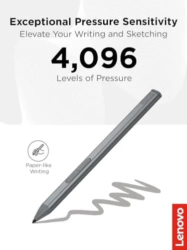 Lenovo Slim Pen Magnetic Precision Stylus for Laptops | 4096 Pressure Levels, Tilt Sensitivity, Rechargeable thumbnail 3