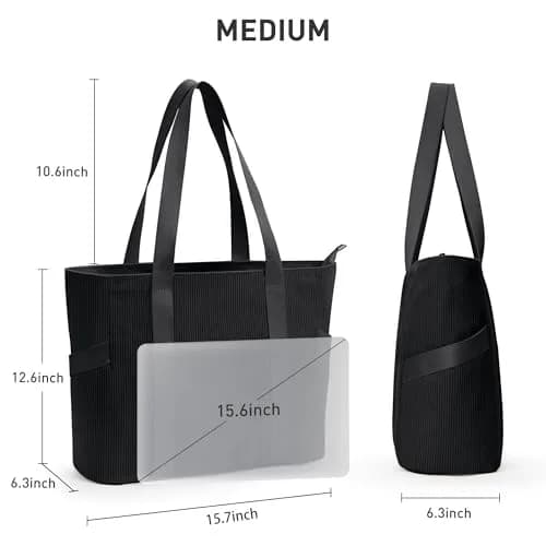 DIXEIGHT Tote Bag for Women, Large Capacity, Water-Resistant, Zipper Closure, Multi-Occasion Use thumbnail 4