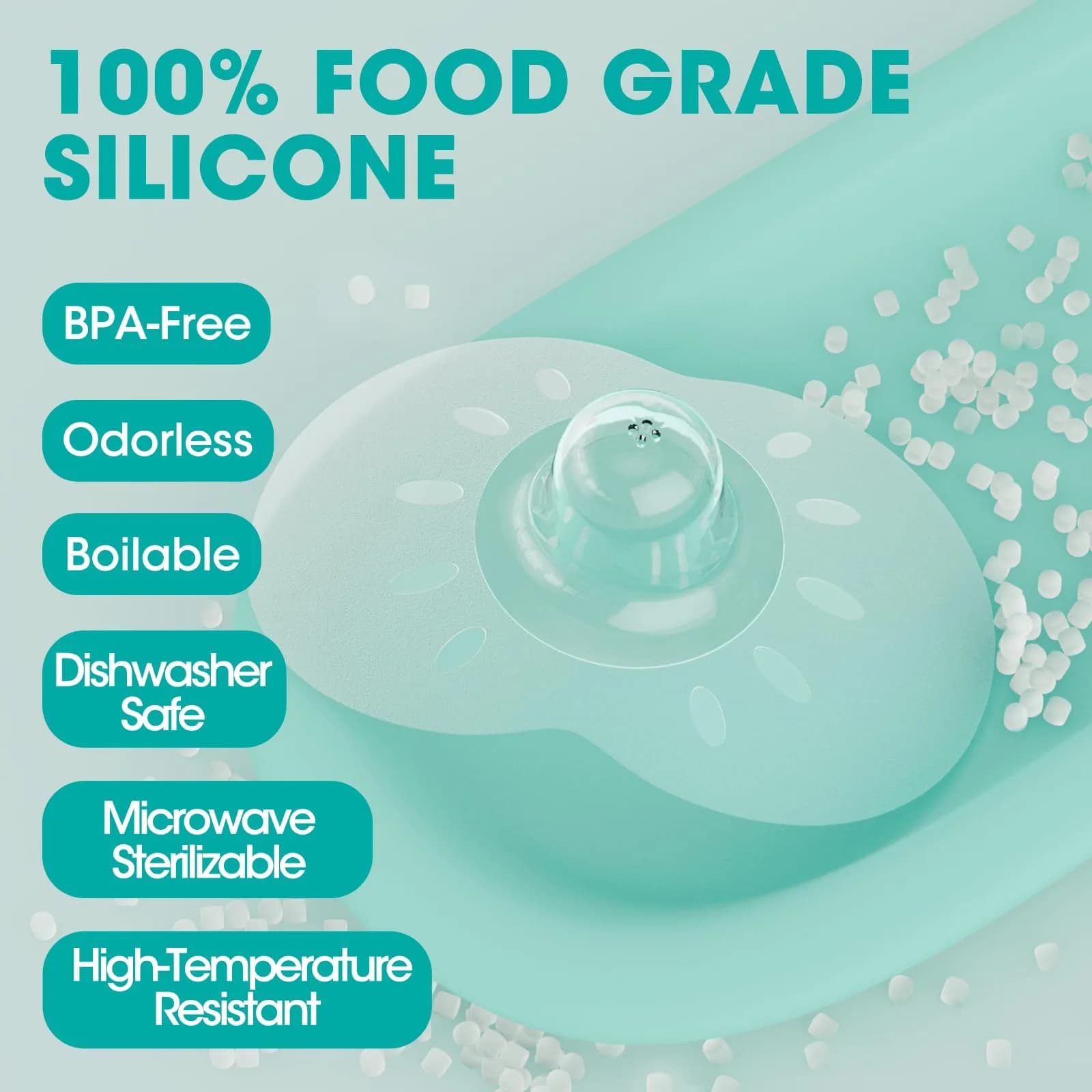 Cheri Baby Nipple Shield for Breastfeeding Difficulty, 20mm Size | Soft Food Grade Silicone BPA Free - view 3