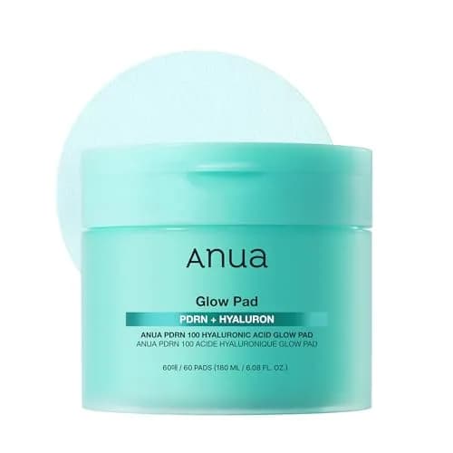 ANUA PDRN 100 Hyaluronic Acid Toner Pad, 6.1 fl oz (180 ml), 60 Count | Hydrating & Radiance Boosting thumbnail 1