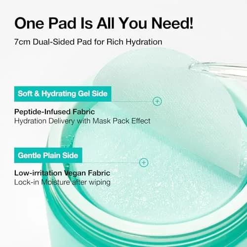 ANUA PDRN 100 Hyaluronic Acid Toner Pad, 6.1 fl oz (180 ml), 60 Count | Hydrating & Radiance Boosting thumbnail 5