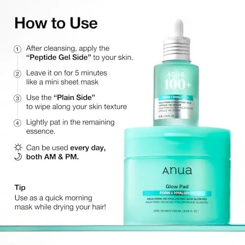 ANUA PDRN 100 Hyaluronic Acid Toner Pad, 6.1 fl oz (180 ml), 60 Count | Hydrating & Radiance Boosting thumbnail 7