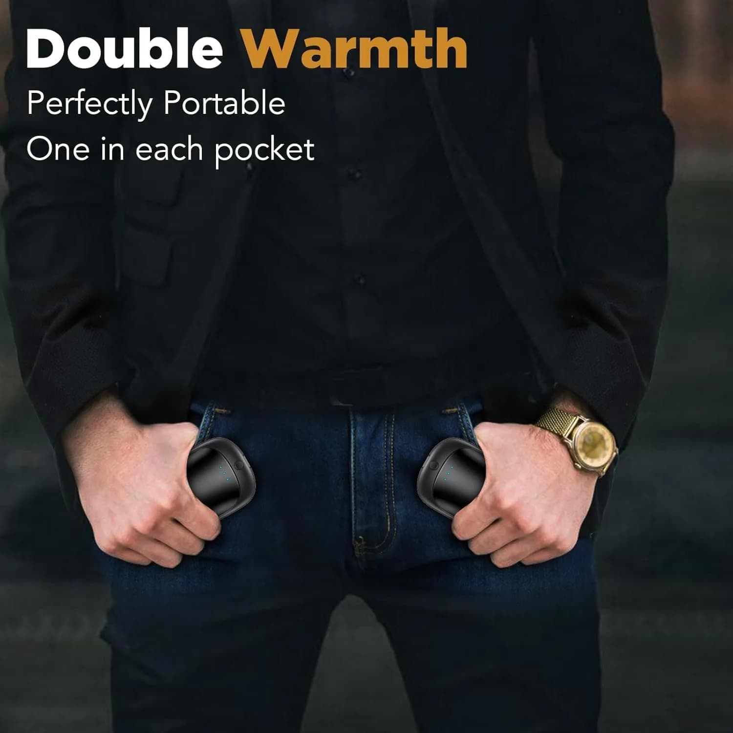 Lerat Rechargeable Hand Warmers 2 Pack (3.32" x 1.8" x 0.79") | 3 Heat Settings, 6-12 Hour Warmth - view 4