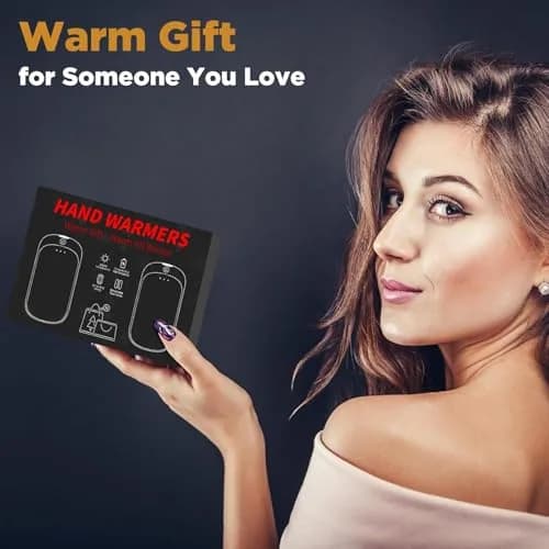 Lerat Rechargeable Hand Warmers 2 Pack (3.32" x 1.8" x 0.79") | 3 Heat Settings, 6-12 Hour Warmth thumbnail 6