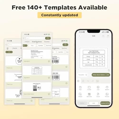 SUPVAN T50M Pro Bluetooth Label Maker Machine with 3 Tapes, Set 2 | Portable Thermal Printer with App Control thumbnail 6