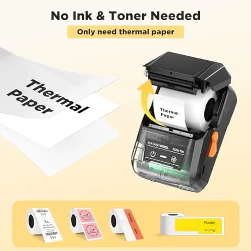 SUPVAN T50M Pro Bluetooth Label Maker Machine with 3 Tapes, Set 2 | Portable Thermal Printer with App Control thumbnail 7