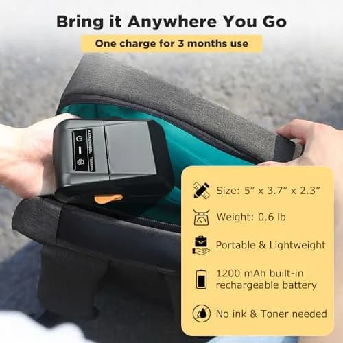 SUPVAN T50M Pro Bluetooth Label Maker Machine with 3 Tapes, Set 2 | Portable Thermal Printer with App Control thumbnail 8