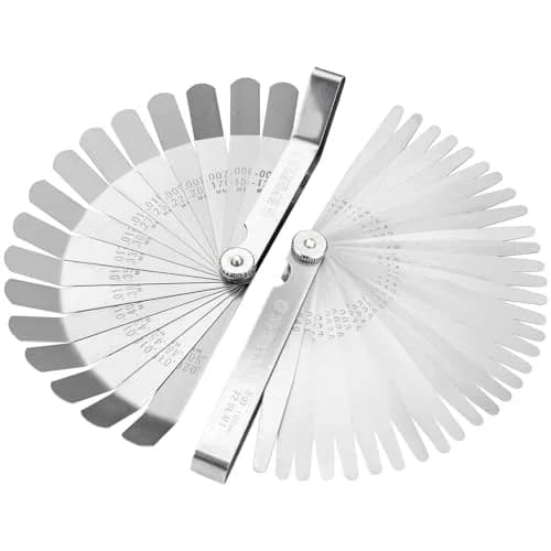 Spurtar Feeler Gauge Set, 32 Blades Tapered & 16 Blades Offset, 0.03-1.00mm (0.001-0.040") | Precision Measurement Tool — 32 Blades(0.001-0.04") & 16 Blades(0.005-0.020")