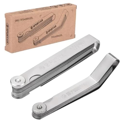 Spurtar Feeler Gauge Set, 32 Blades Tapered & 16 Blades Offset, 0.03-1.00mm (0.001-0.040") | Precision Measurement Tool thumbnail 6