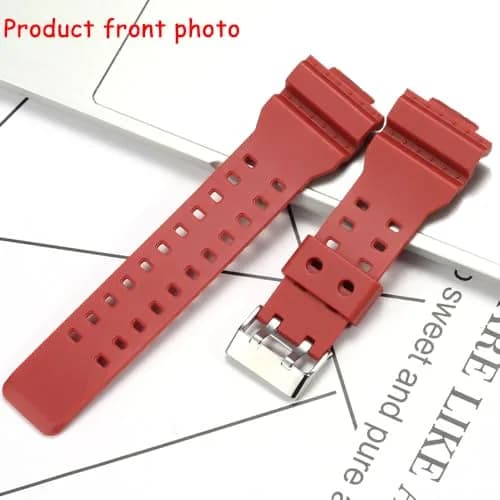 XBHSW Resin Replacement Watch Band for Casio G-Shock GA100 GA110 GA120 GD100 GD120 (Matte Red, 22mm) thumbnail 3