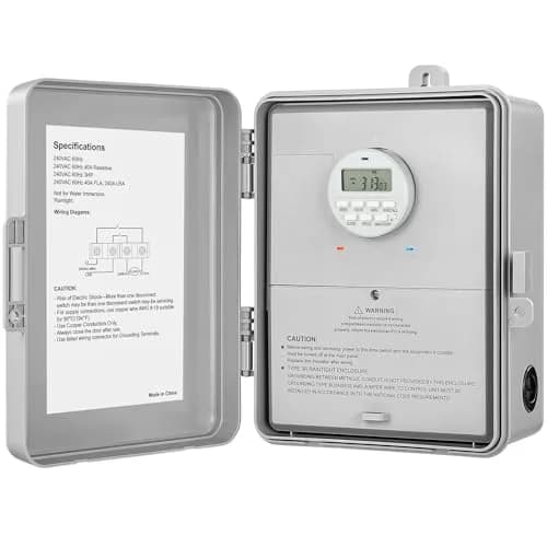 SURAIELEC Digital Pool Timer 40AMP 240V | 7-Day Programmable Control for Pool Pumps thumbnail 1