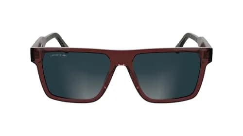 Lacoste Sunglasses L6059S - Transparent Burgundy with Solid Blue Lens | Rectangular, RXable, Charismatic Design thumbnail 1