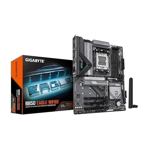 GIGABYTE B850 Eagle WIFI6E AMD AM5 ATX Motherboard Support Ryzen 9000/8000/7000 DDR5 8+2+2 Power Phase 3X M.2 PCIe 5.0 USB-C WIFI6E GbE LAN EZ-Latch 5-Year Warranty thumbnail 1