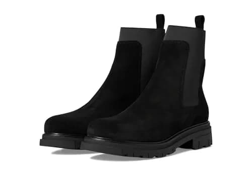 C LA CANADIENNE Darren Black Women's Chelsea Boot 6.5 US | Waterproof Italian Suede, Microfiber Lining, Block Heel thumbnail 1