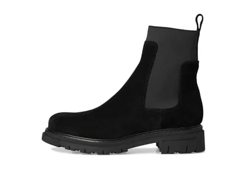 C LA CANADIENNE Darren Black Women's Chelsea Boot 6.5 US | Waterproof Italian Suede, Microfiber Lining, Block Heel thumbnail 6