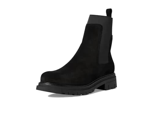 C LA CANADIENNE Darren Black Women's Chelsea Boot 6.5 US | Waterproof Italian Suede, Microfiber Lining, Block Heel thumbnail 9