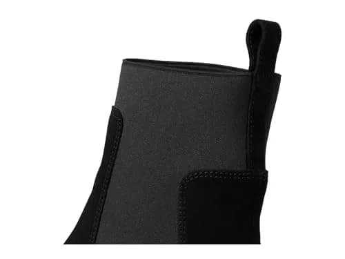 C LA CANADIENNE Darren Black Women's Chelsea Boot 6.5 US | Waterproof Italian Suede, Microfiber Lining, Block Heel thumbnail 2