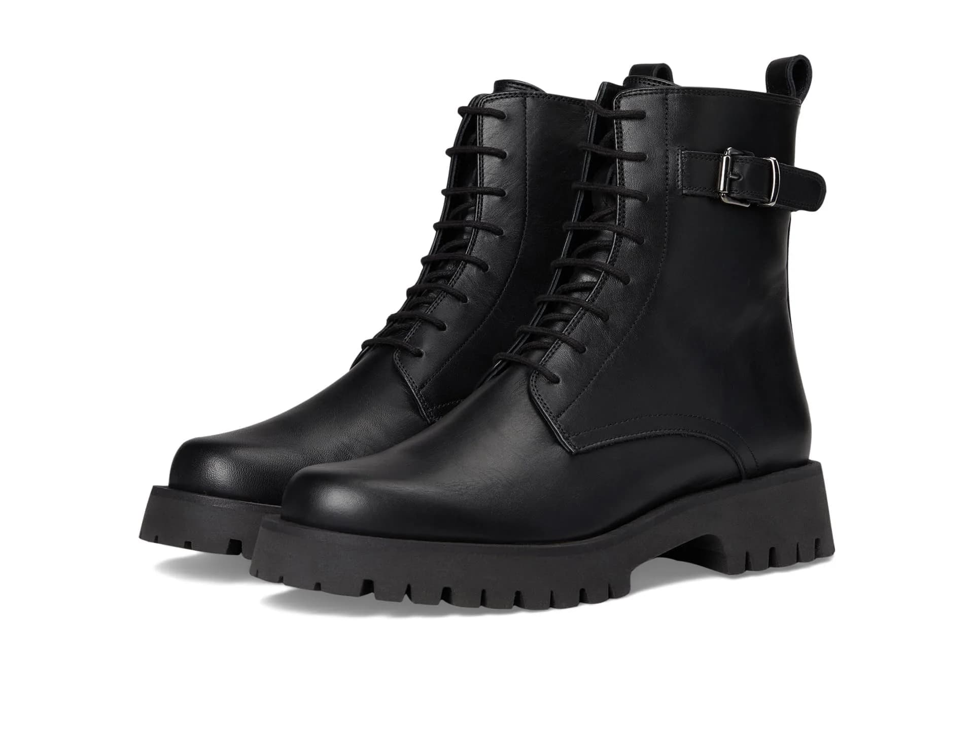 C LA CANADIENNE Goldy Black Women's Ankle Boot 10 | Waterproof Suede with Chunky Lug Sole