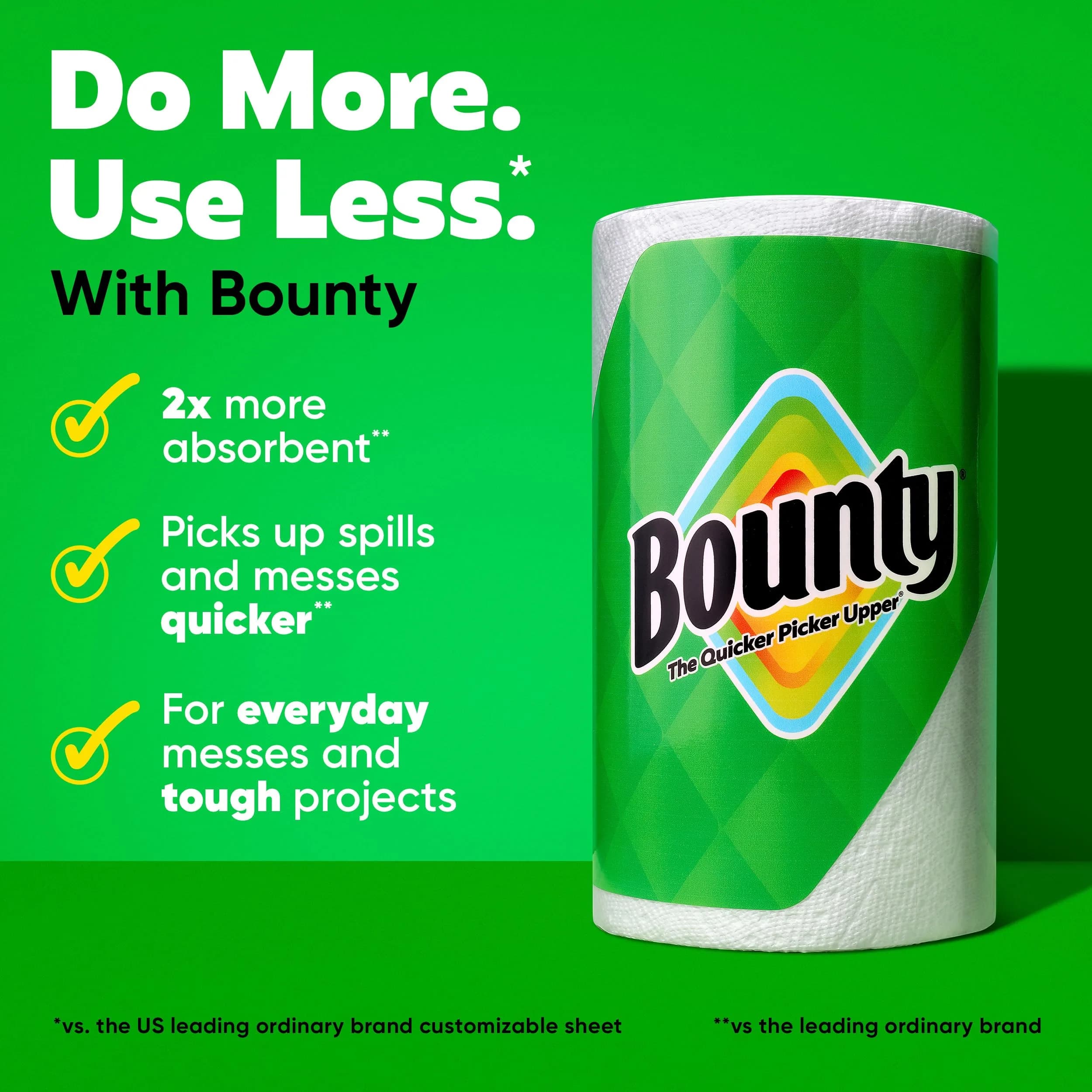 Bounty Select-A-Size White Paper Towels, 6 Double Rolls, 82 Sheets Per Roll - view 2