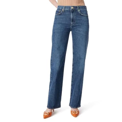 DEE OCLEPPO Womens Kit 5 Pocket Straight Wide Leg Jean 29.5in | High Rise, Cotton, Versatile Fit thumbnail 1