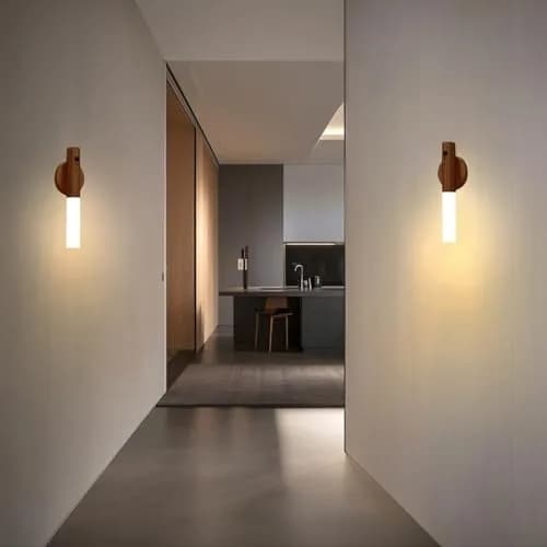 LANDGOO Wooden Motion Sensor Night Light | Handmade Wooden Design with Motion Detection & Warm Light thumbnail 7