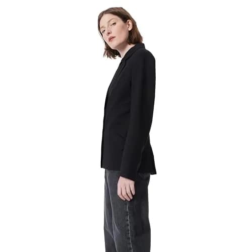DEE OCLEPPO Womens Angela Seamed Double Button Blazer 26in Black | Chic & Versatile thumbnail 2