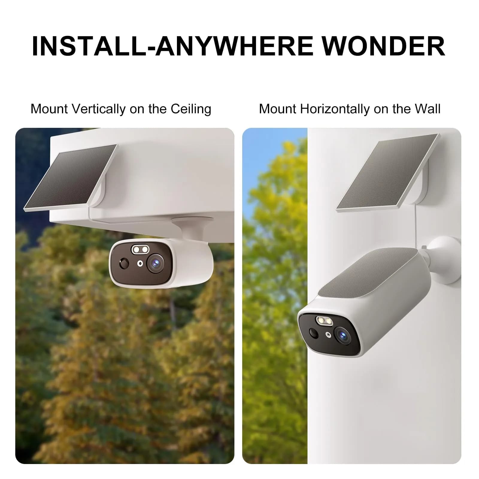 Camoon 2K Solar Security Cameras Wireless Outdoor (2 Cams, 2-Pack) | Continuous Power, Color Night Vision - view 5