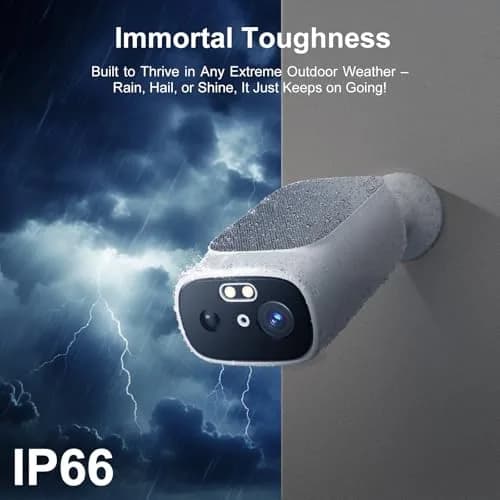 Camoon 2K Solar Security Cameras Wireless Outdoor (2 Cams, 2-Pack) | Continuous Power, Color Night Vision thumbnail 6