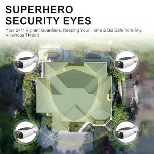Camoon 2K Solar Security Cameras Wireless Outdoor (2 Cams, 2-Pack) | Continuous Power, Color Night Vision thumbnail 7