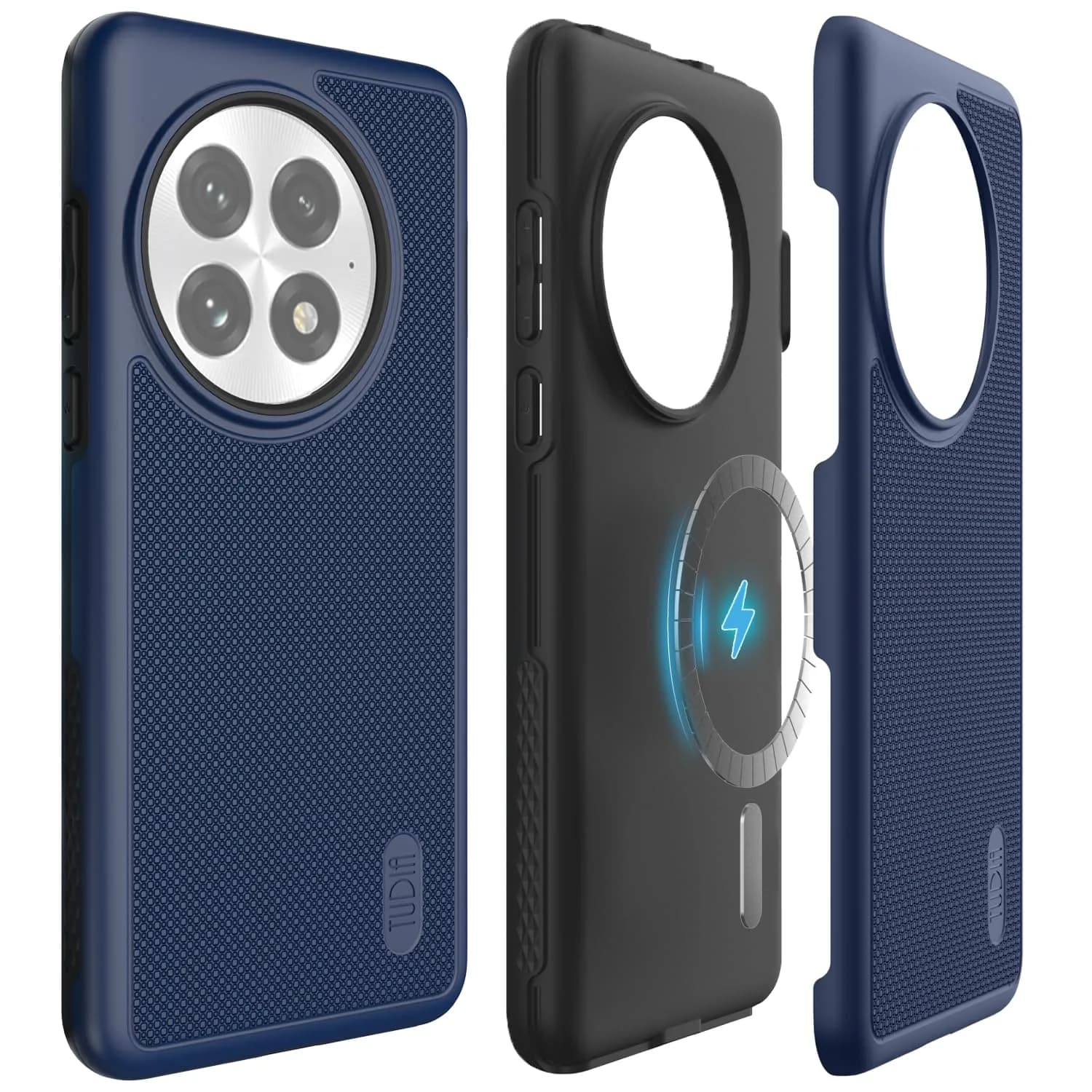 TUDIA MergeGrip Cell Phone Case for OnePlus 13 5G (2025) Indigo Blue | Military-Grade Dual Layer Protection