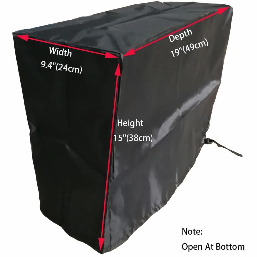 LU2000 PC Dust Cover 9.4"W x 19"D x 15"H | Antistatic, Waterproof, Drawstring Closure - view 4
