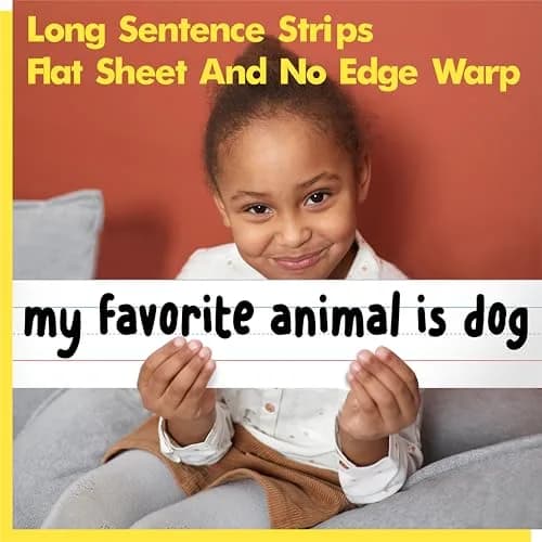 Gethelud 100 Pack Sentence Strips 17” x 3” | Classroom Handwriting Practice Tool thumbnail 5