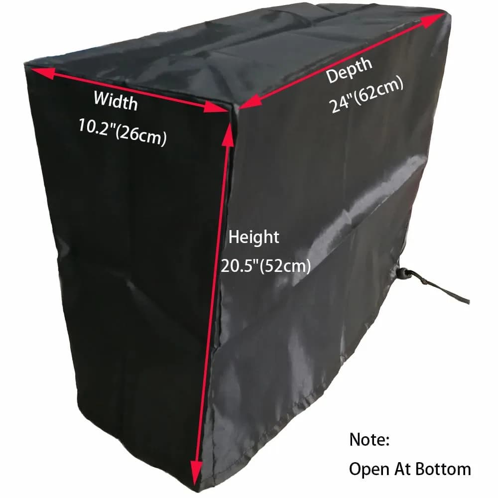 LU2000 Large CPU Dust Cover 10.2"W x 24"D x 20.5"H | Antistatic, Waterproof PC Tower Protector - view 4
