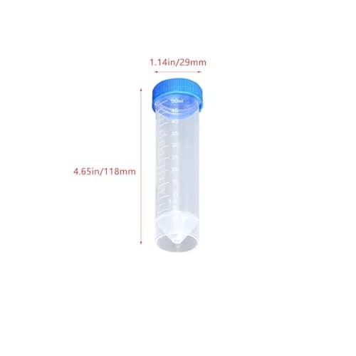 UtySty Coffee Bean Storage Tubes 50ml | 10 Pack with Scale & Seal (118*29mm, White) thumbnail 2