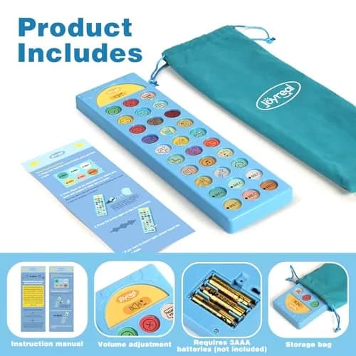 Joyreal AAC Device for Autism, Non-Verbal Communication Tool with 24 Buttons & 6 Programmable Options | Blue thumbnail 6