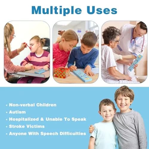 Joyreal AAC Device for Autism, Non-Verbal Communication Tool with 24 Buttons & 6 Programmable Options | Blue thumbnail 7