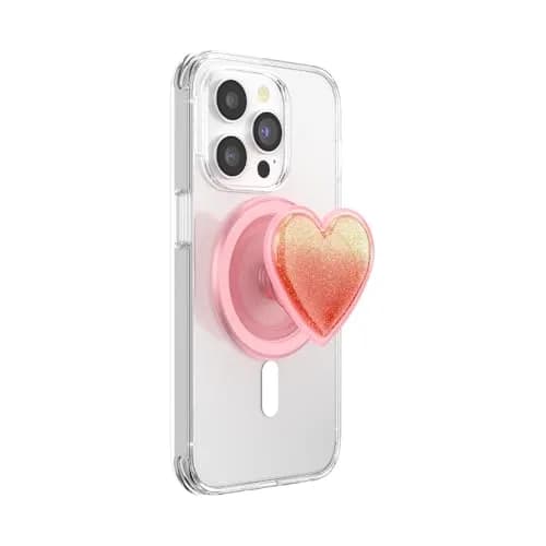 PopSockets Phone Grip for MagSafe Tidepool Heart | Magnetic Stand & Grip, Slim, Heart Design thumbnail 1
