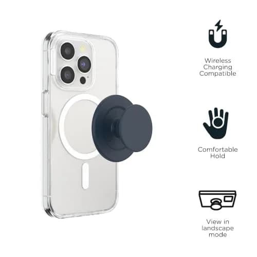 PopSockets Phone Grip for MagSafe Soft Touch Navy | Magnetic Holder & Stand thumbnail 4